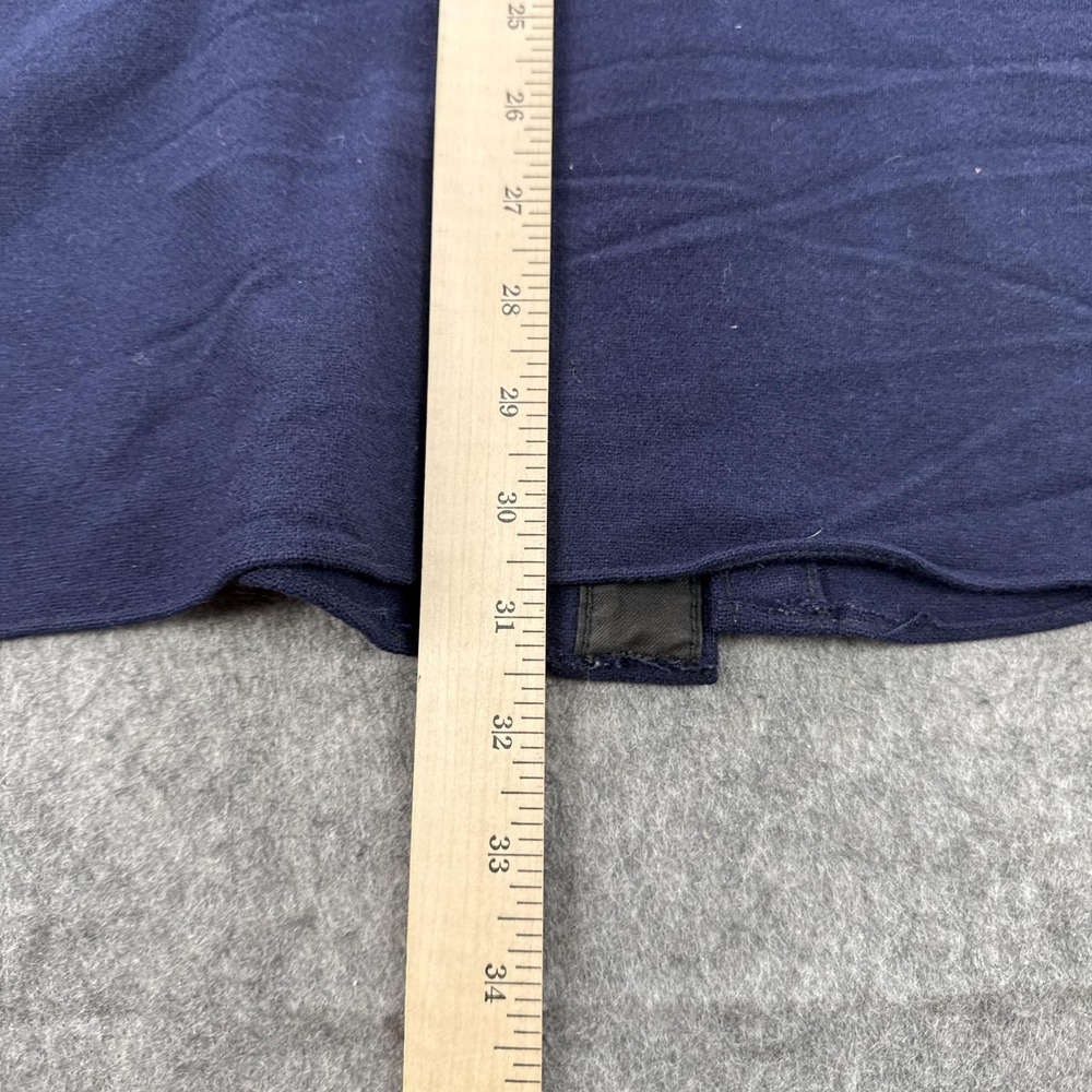 Vintage LL Bean Shirt Mens 50 Blue Wool Heavy Workwear Button Front Long Sleeve - Picture 11 of 12